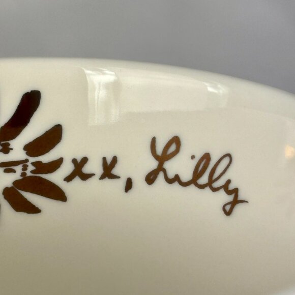 Lilly Pulitzer Blue Floral Ceramic Mug with Gold Handle - 12 oz Never used RARE - Picture 8 of 10